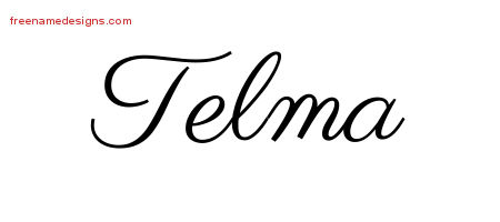 Classic Name Tattoo Designs Telma Graphic Download
