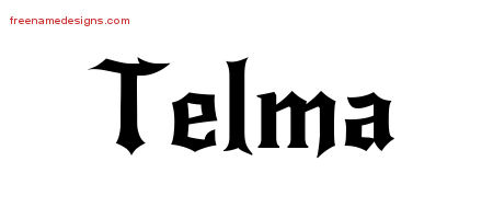 Gothic Name Tattoo Designs Telma Free Graphic