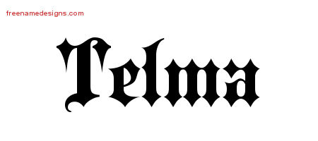Old English Name Tattoo Designs Telma Free