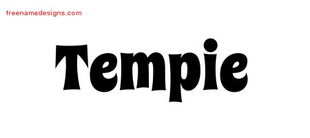 Groovy Name Tattoo Designs Tempie Free Lettering