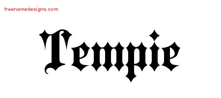 Old English Name Tattoo Designs Tempie Free