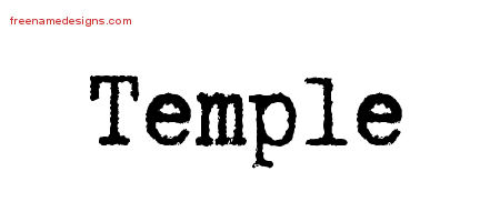 Typewriter Name Tattoo Designs Temple Free Download