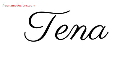 Classic Name Tattoo Designs Tena Graphic Download