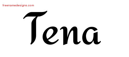 Calligraphic Stylish Name Tattoo Designs Tena Download Free