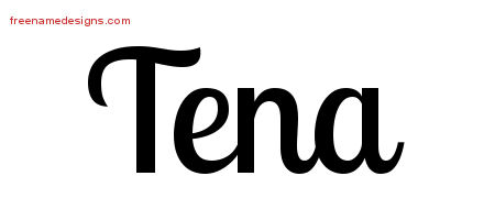 Handwritten Name Tattoo Designs Tena Free Download