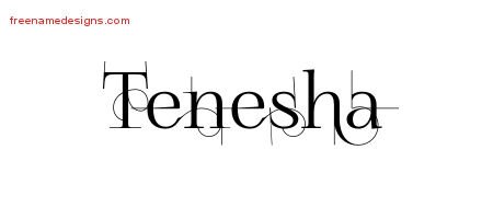 Decorated Name Tattoo Designs Tenesha Free