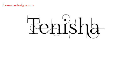 Decorated Name Tattoo Designs Tenisha Free