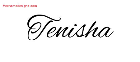 Cursive Name Tattoo Designs Tenisha Download Free