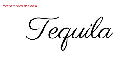 Classic Name Tattoo Designs Tequila Graphic Download
