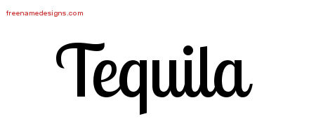 Handwritten Name Tattoo Designs Tequila Free Download