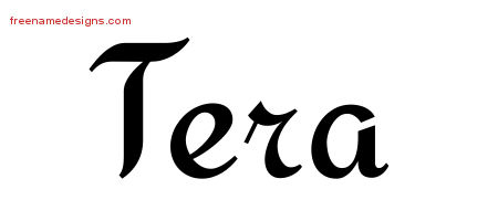Calligraphic Stylish Name Tattoo Designs Tera Download Free