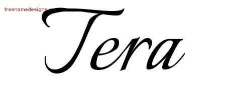Calligraphic Name Tattoo Designs Tera Download Free