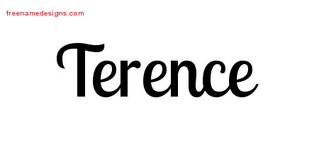 Handwritten Name Tattoo Designs Terence Free Printout