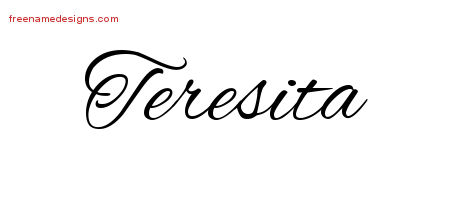 Cursive Name Tattoo Designs Teresita Download Free