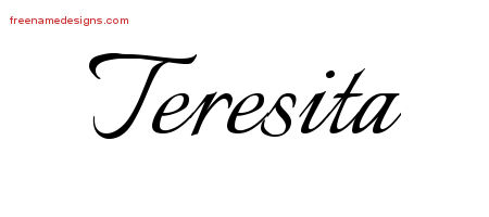 Calligraphic Name Tattoo Designs Teresita Download Free