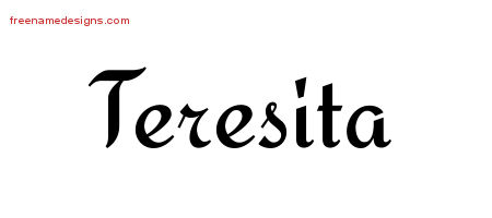 Calligraphic Stylish Name Tattoo Designs Teresita Download Free