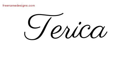 Classic Name Tattoo Designs Terica Graphic Download