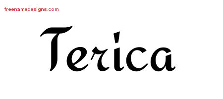 Calligraphic Stylish Name Tattoo Designs Terica Download Free