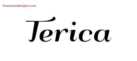 Art Deco Name Tattoo Designs Terica Printable