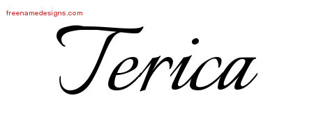 Calligraphic Name Tattoo Designs Terica Download Free