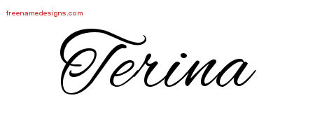 Cursive Name Tattoo Designs Terina Download Free