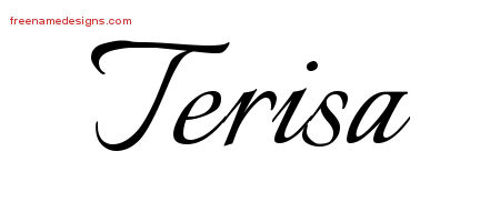 Calligraphic Name Tattoo Designs Terisa Download Free