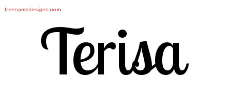 Handwritten Name Tattoo Designs Terisa Free Download