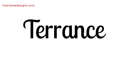 Handwritten Name Tattoo Designs Terrance Free Printout