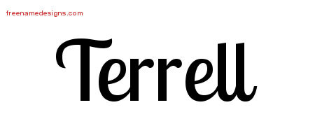 Handwritten Name Tattoo Designs Terrell Free Download