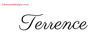 Classic Name Tattoo Designs Terrence Printable