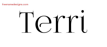 Vintage Name Tattoo Designs Terri Free Download