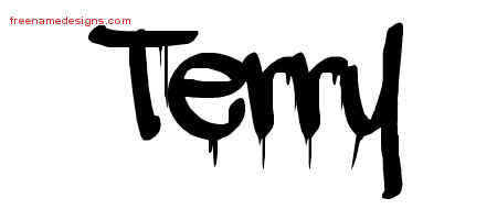 Graffiti Name Tattoo Designs Terry Free Lettering