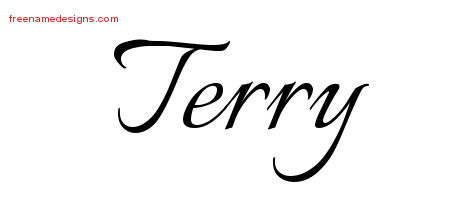 Calligraphic Name Tattoo Designs Terry Download Free