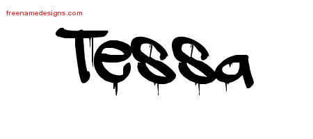 Graffiti Name Tattoo Designs Tessa Free Lettering
