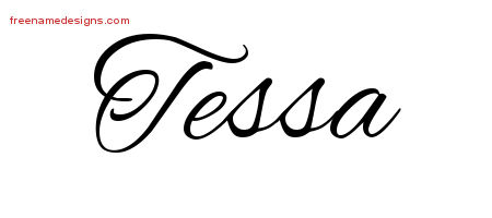 Cursive Name Tattoo Designs Tessa Download Free