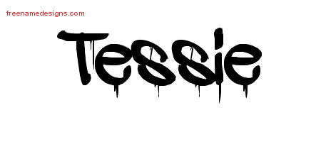 Graffiti Name Tattoo Designs Tessie Free Lettering