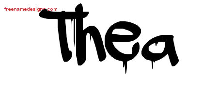 Graffiti Name Tattoo Designs Thea Free Lettering