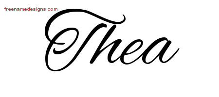 Cursive Name Tattoo Designs Thea Download Free