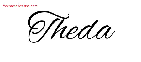 Cursive Name Tattoo Designs Theda Download Free