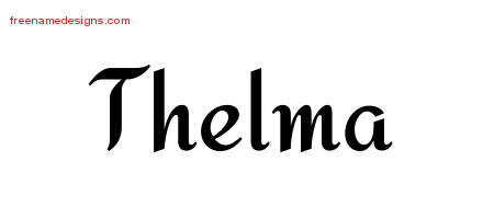 Calligraphic Stylish Name Tattoo Designs Thelma Download Free