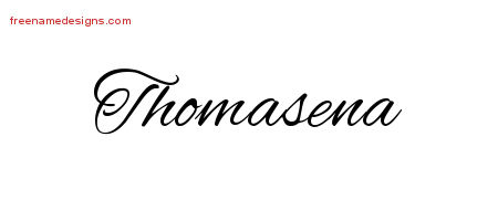 Cursive Name Tattoo Designs Thomasena Download Free