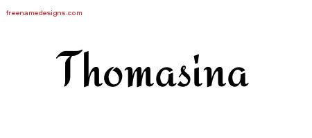 Calligraphic Stylish Name Tattoo Designs Thomasina Download Free