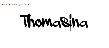 Graffiti Name Tattoo Designs Thomasina Free Lettering