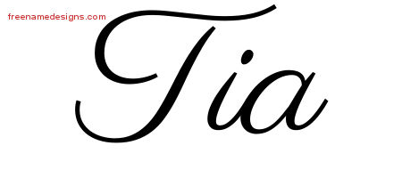 Classic Name Tattoo Designs Tia Graphic Download