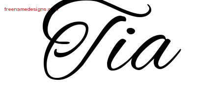 Cursive Name Tattoo Designs Tia Download Free