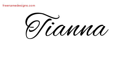 Cursive Name Tattoo Designs Tianna Download Free