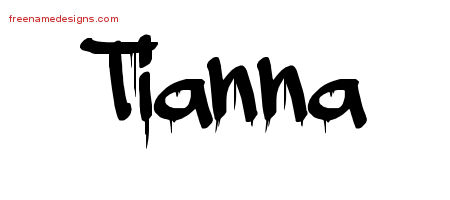 Graffiti Name Tattoo Designs Tianna Free Lettering