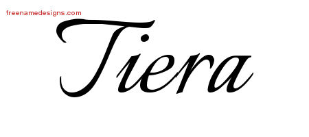 Calligraphic Name Tattoo Designs Tiera Download Free