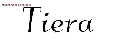 Elegant Name Tattoo Designs Tiera Free Graphic