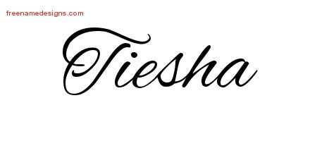 Cursive Name Tattoo Designs Tiesha Download Free